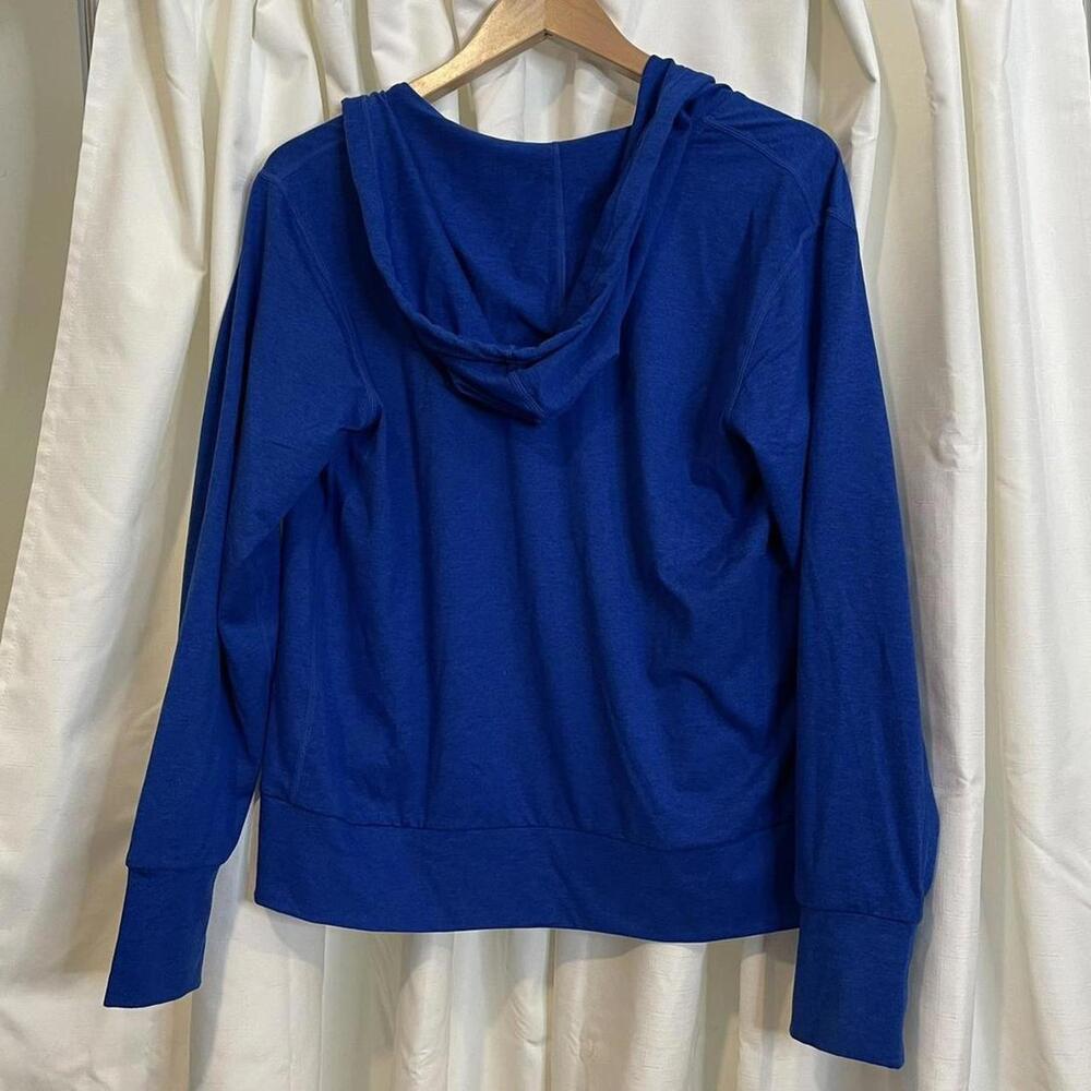 Quince blue zip up hoodie Size M - Picture 2 of 5